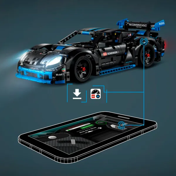 Конструктор с радиоуправлением LEGO Porsche GT4 e-Performance Автомобиль/ Black photo 4