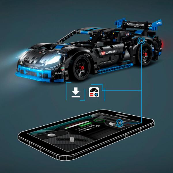 Конструктор с радиоуправлением LEGO Porsche GT4 e-Performance Автомобиль/ Black photo 4