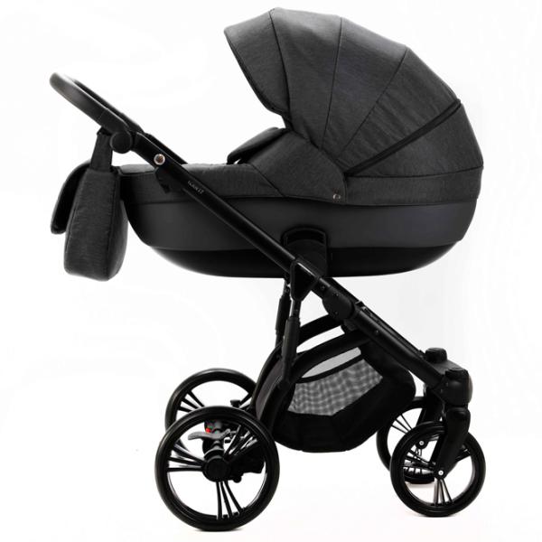 Детская коляска Adamex Lanti TIP PS-35/ Black photo 3