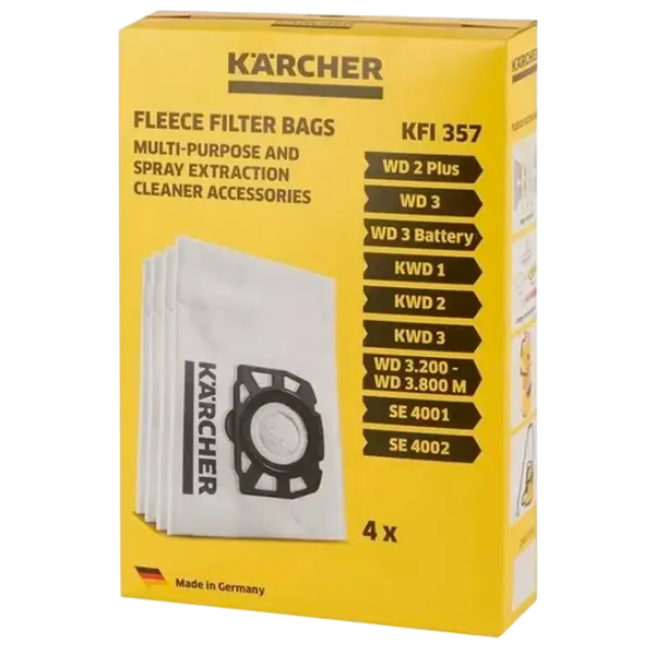 Моющий пылесос KARCHER WD3 1.628-122.01 + Фильтр 2.863-314.0 1000 Вт / Черный Желтый photo 4
