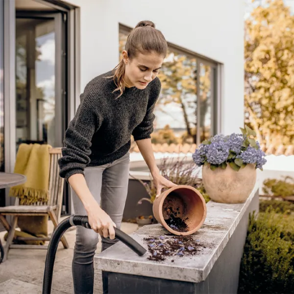 Моющий пылесос KARCHER WD3 1.628-122.01 + Фильтр 2.863-314.0 1000 Вт / Черный Желтый photo 9