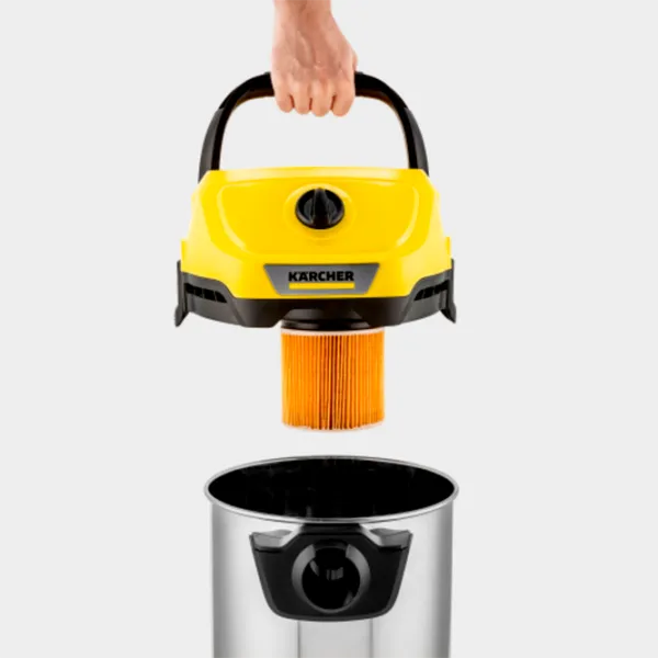 Моющий пылесос KARCHER WD3 1.628-122.01 + Фильтр 2.863-314.0 1000 Вт / Черный Желтый photo 14