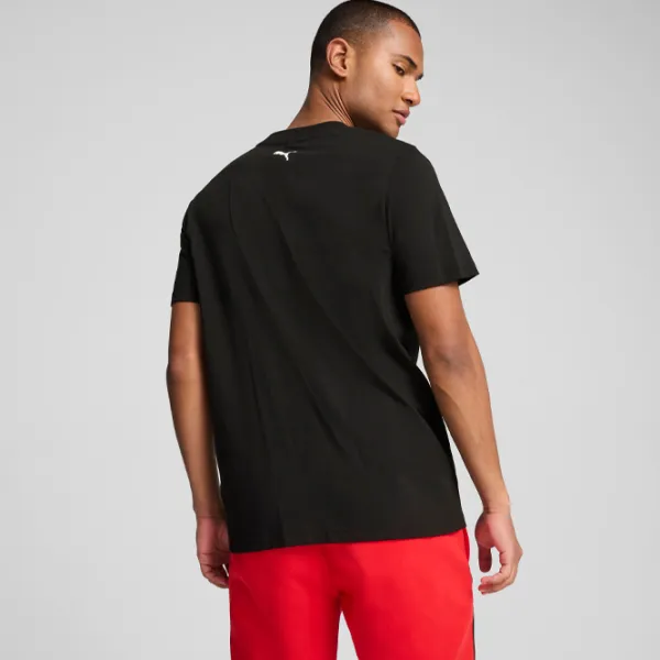 Футболка для мужчин Puma Ferrari Race Graphic Tee 100% хлопок/ Black photo 4
