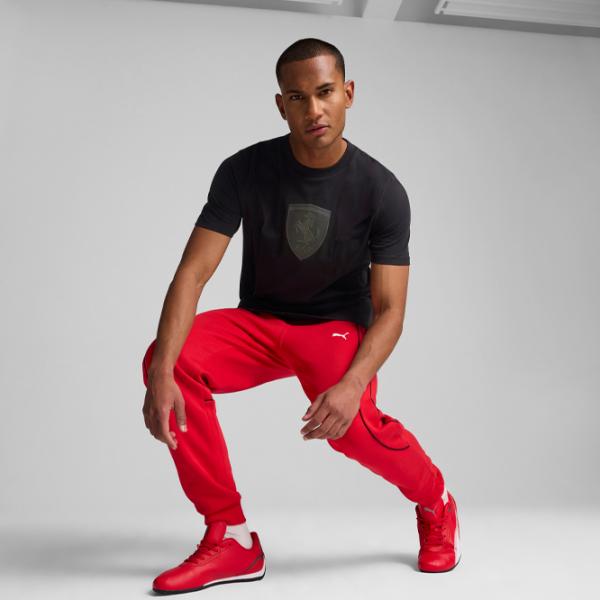 Футболка для мужчин Puma Ferrari Race Graphic Tee 100% хлопок/ Black photo 5