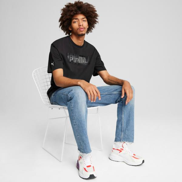 Футболка для мужчин Puma F1 Graphic Logo Tee 100% хлопок/ Black photo 5