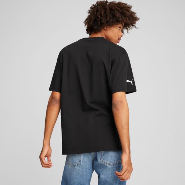 Футболка для мужчин Puma F1 Graphic Logo Tee 100% хлопок/ Black photo 4
