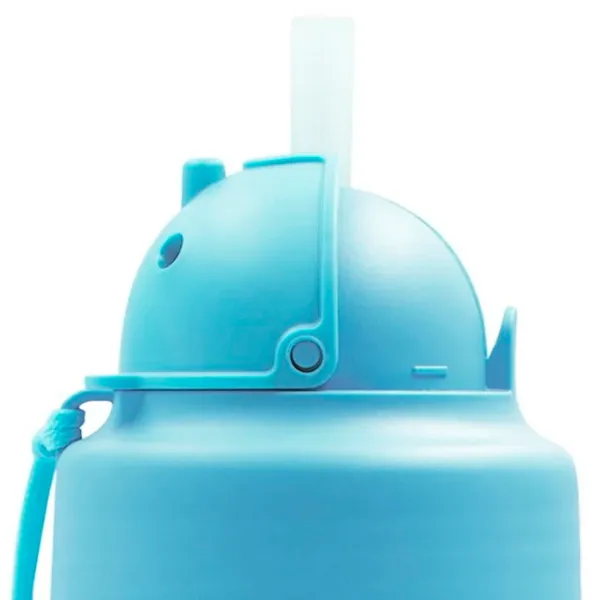 Бутылочка с соломинкой Laken OBY Tritan 450 мл 24 месяцев/ Пластик/ Blue photo 2