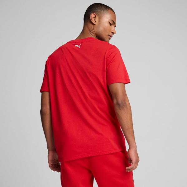 Tricou pentru bărbați Puma Ferrari Race Tonal Big Shield Tee 100% bumbac/ Red photo 4