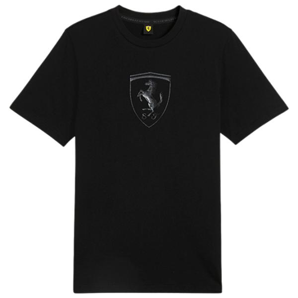 Футболка для мужчин Puma Ferrari Race Tonal Big Shield Tee 100% хлопок/ Black photo 1