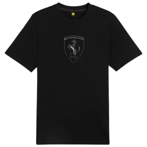 Футболка для мужчин Puma Ferrari Race Tonal Big Shield Tee 100% хлопок/ Black photo 1