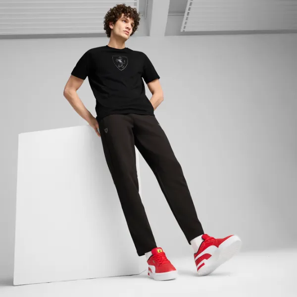 Футболка для мужчин Puma Ferrari Race Tonal Big Shield Tee 100% хлопок/ Black photo 4