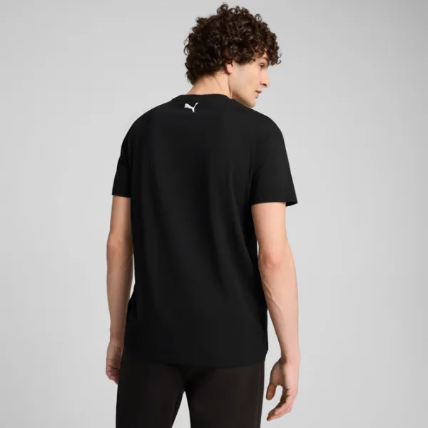 Футболка для мужчин Puma Ferrari Race Tonal Big Shield Tee 100% хлопок/ Black photo 5