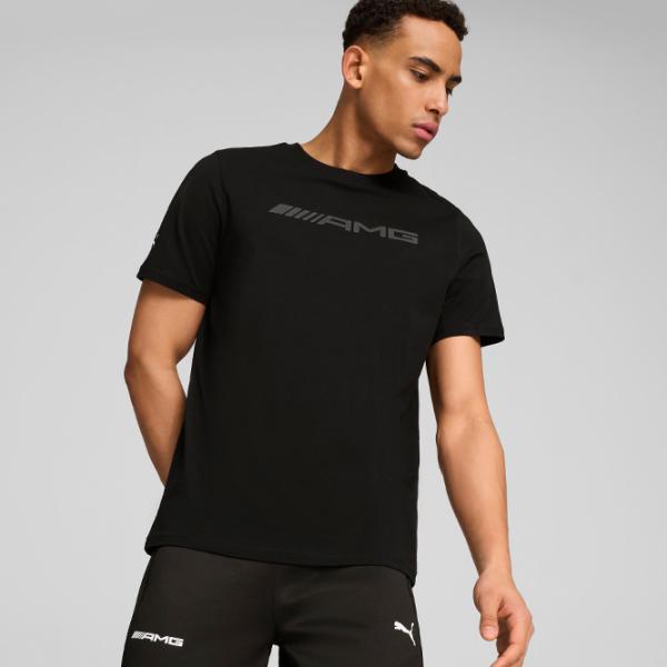 Футболка для мужчин Puma Amg Logo Tee 100% хлопок/ Black photo 2