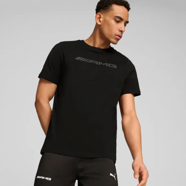 Футболка для мужчин Puma Amg Logo Tee 100% хлопок/ Black photo 2