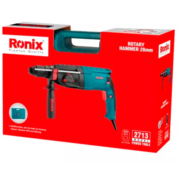 Ciocan rotopercutor Ronix RONIX 2713 850 W/ Blue photo 7