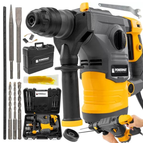 Ciocan rotopercutor Powermat PM-MU-2600T 2600 W/ Yellow photo 4 Ciocan rotopercutor Powermat PM-MU-2600T 2600 W/ Yellow photo 4