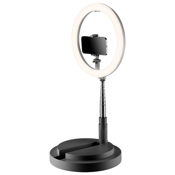 Кольцевая лампа Cellularline Selfie Ring Foldable Compact 12" Black photo 1