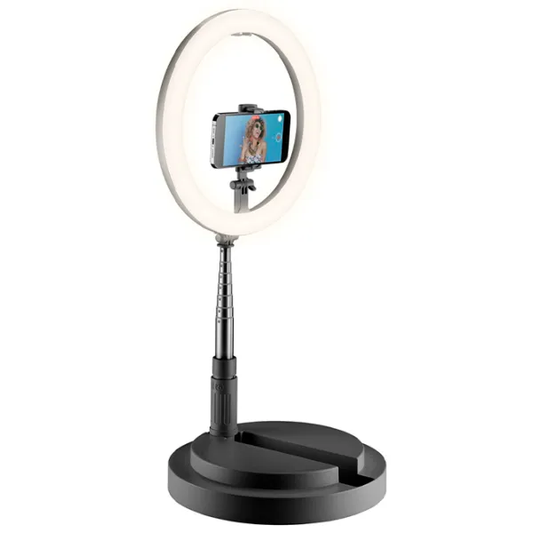 Кольцевая лампа Cellularline Selfie Ring Foldable Compact 12" Black photo 2
