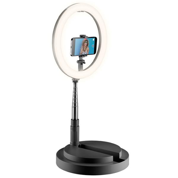 Кольцевая лампа Cellularline Selfie Ring Foldable Compact 12" Black photo 2