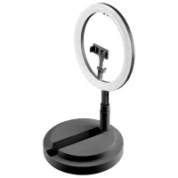 Lampă circulară Cellularline Selfie Ring Foldable Compact 12" Black photo 8