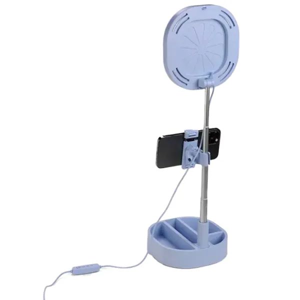 Кольцевая лампа Cellularline Selfie Ring Mirror 152 мм Светло-синий photo 3