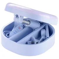 Lampă circulară Cellularline Selfie Ring Mirror 152 mm Light Blue photo 5
