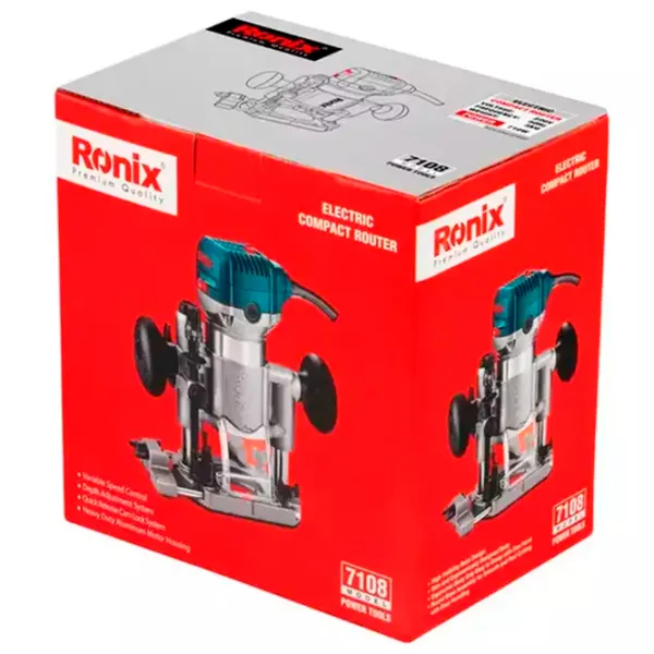 Maşina de frezat Ronix RONIX 7108 710 W/ Inox photo 6