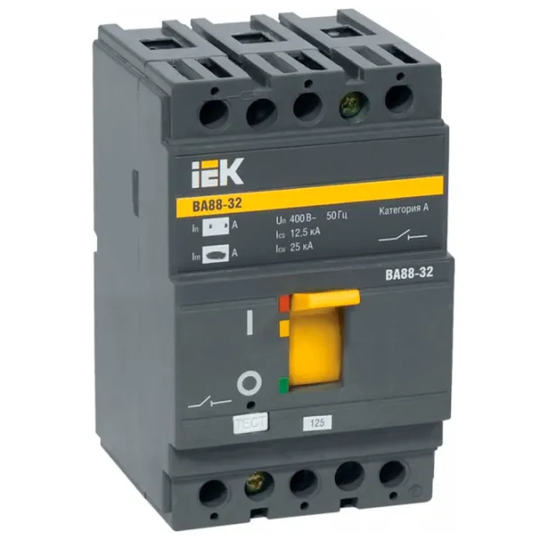 Автоматический выключатель IEK SVA10-3-0125-R Модульная/ 125 A photo 1 Автоматический выключатель IEK SVA10-3-0125-R Модульная/ 125 A photo 1