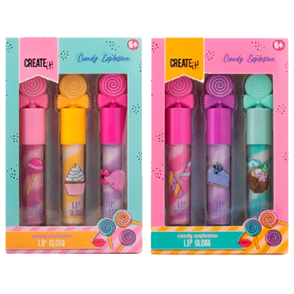 Set de creație Create it Candy Explosion Lip Gloss 84809 6+/ Multicolor Multicolor photo 1
