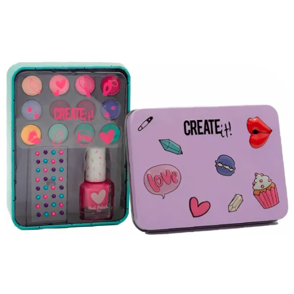 Set de creație Create it Nail Polish Set Contur De Ochi Și Ochi 84528B 6+/ Multicolor Pink photo 2