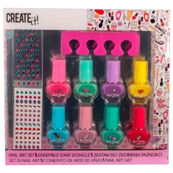 Set de creație Create it Nail Art Set Set pentru decorarea unghiilor 84529 6+/ Multicolor Pink photo 1