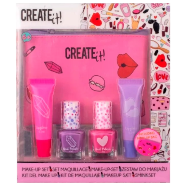 Set de creație Create it Make-Up Set Set cosmetică cu trusă 84532 6+/ Multicolor Pink photo 1