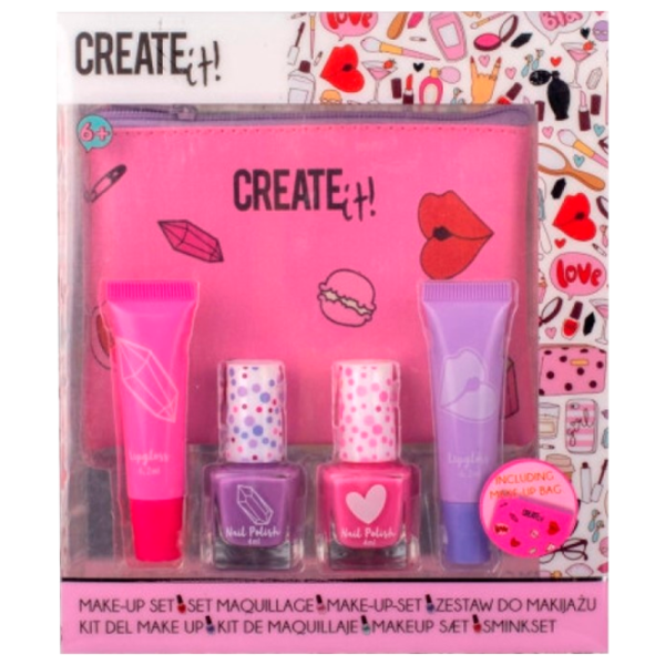 Set de creație Create it Make-Up Set Set cosmetică cu trusă 84532 6+/ Multicolor Pink photo 1