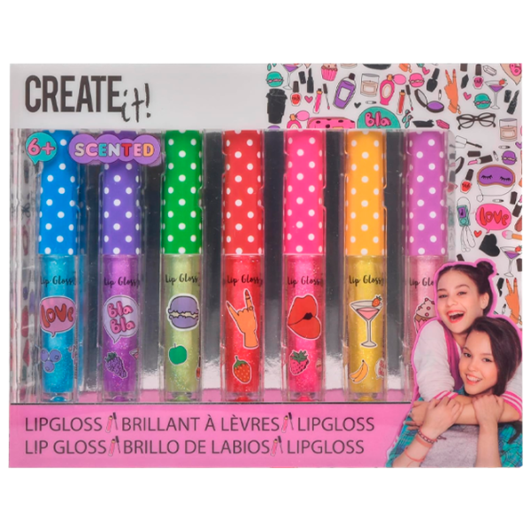 Set de creație Create it Lip Gloss Balsam de buze cu gliter 84144 6+/ Multicolor Multicolor photo 1