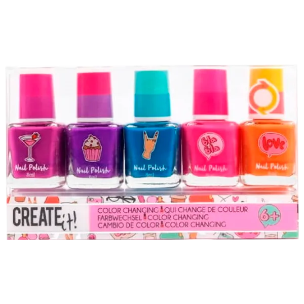Set de creație Create it Nail Polish Color Changing 84148 6+/ Multicolor Multicolor photo 1