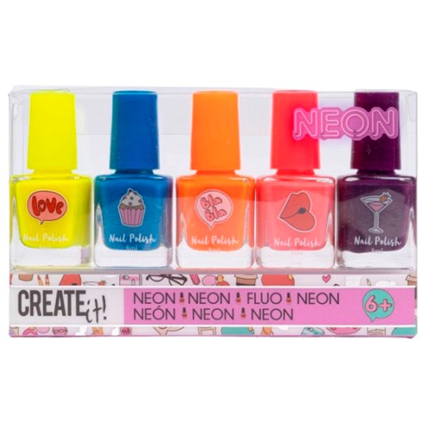 Set de creație Create it Nail Polish Neon 84514 6+/ Multicolor Multicolor photo 1