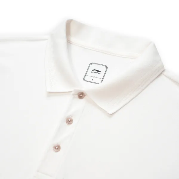 Tricou polo pentru bărbați Li-Ning APLT019-10B Beige photo 4