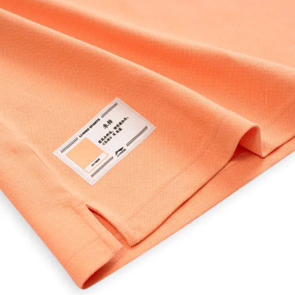 Tricou polo pentru bărbați Li-Ning APLT019-1B Orange photo 4 Tricou polo pentru bărbați Li-Ning APLT019-1B Orange photo 4