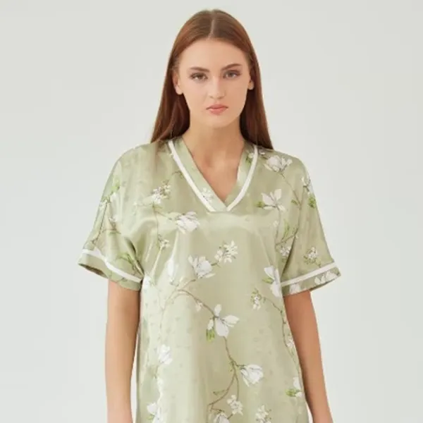 Ночная рубашка для женщин Ajure M4209 2XL/ Green photo 3