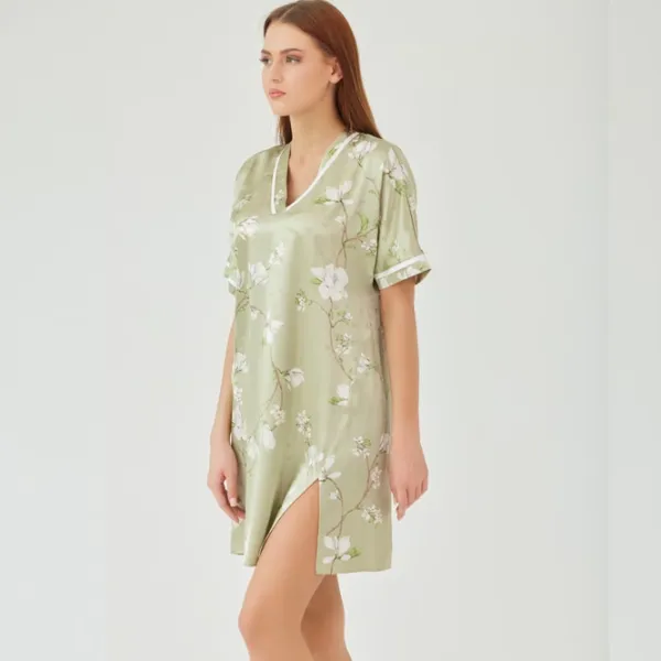 Ночная рубашка для женщин Ajure M4209 2XL/ Green photo 4