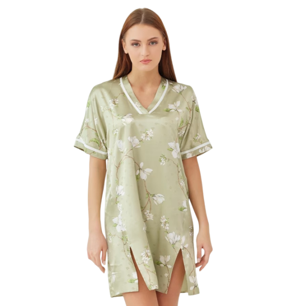 Ночная рубашка для женщин Ajure M4209 S/ Green photo 1