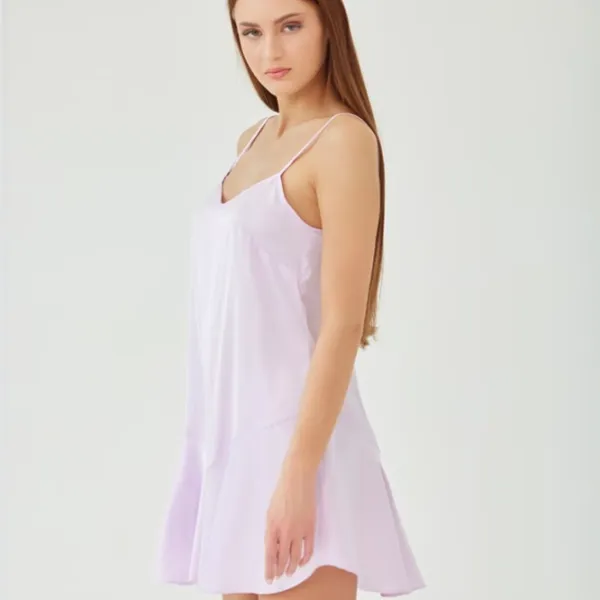 Cămașă de noapte pentru femei Ajure M4207 S/ Pastel Purple photo 4