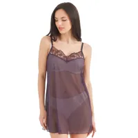 Ночная рубашка для женщин Ajure P4202 M/ Brown Red