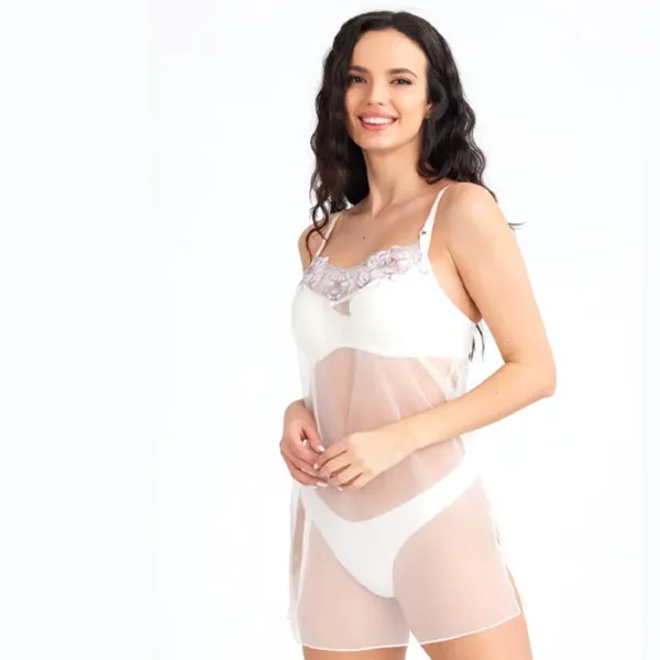 Cămașă de noapte pentru femei Ajure P4202 S/ Ivory photo 3