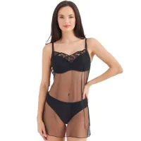 Cămașă de noapte pentru femei Ajure P4202 M / Black