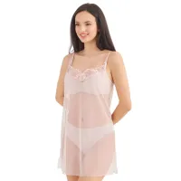 Ночная рубашка для женщин Ajure P4202 L/ Powder pink