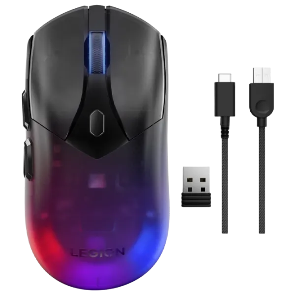 Mouse Lenovo M410 RGB USB/ Black photo 8