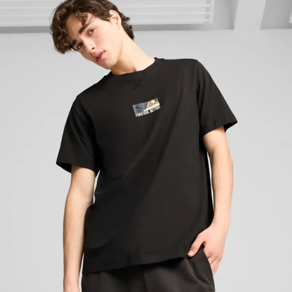 Футболка для мужчин Puma Better Sportswear Tee 100% хлопок/ Black photo 2