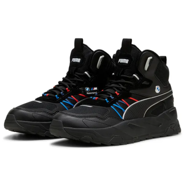 Botine pentru bărbați Puma Bmw Mms Trinity Mid Wtr 44.5/ Black photo 1