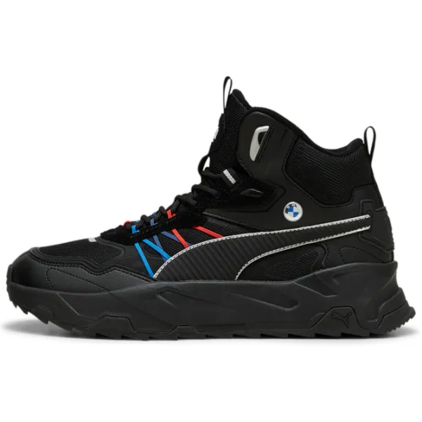 Botine pentru bărbați Puma Bmw Mms Trinity Mid Wtr 44.5/ Black photo 2